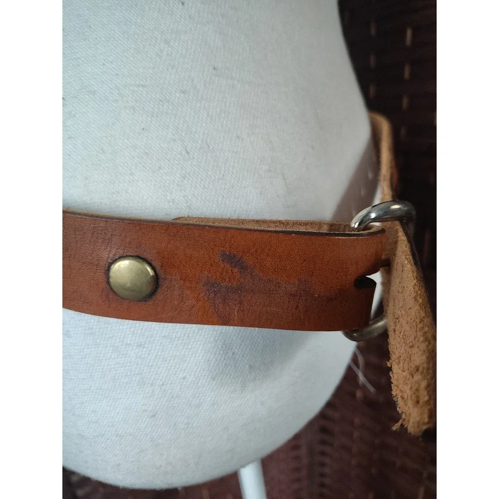 Boy Scout Vintage 1998 Gerber Scout Camp Belt Thunderbird Handmade Belt By Nick